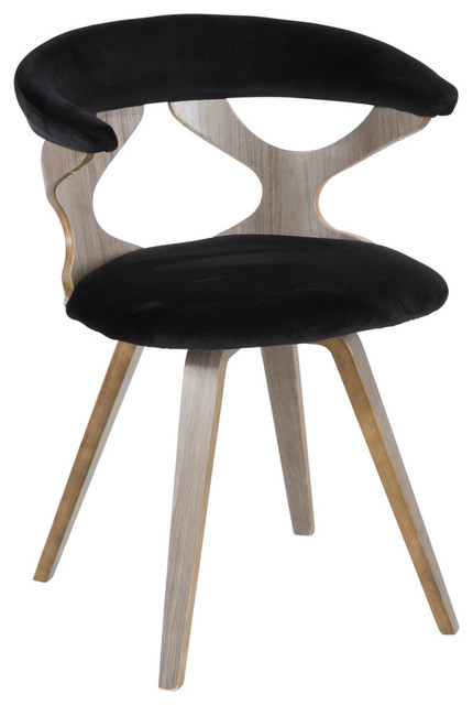 The Monte Dining Chair, Light Gray and Black