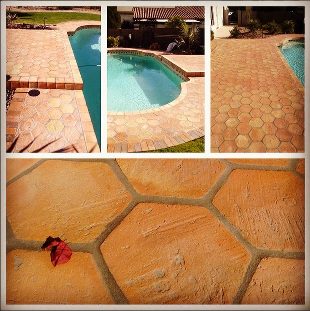 Saltillo Tile Flooring Pool Phoenix by Mexican Tile and Stone Houzz
