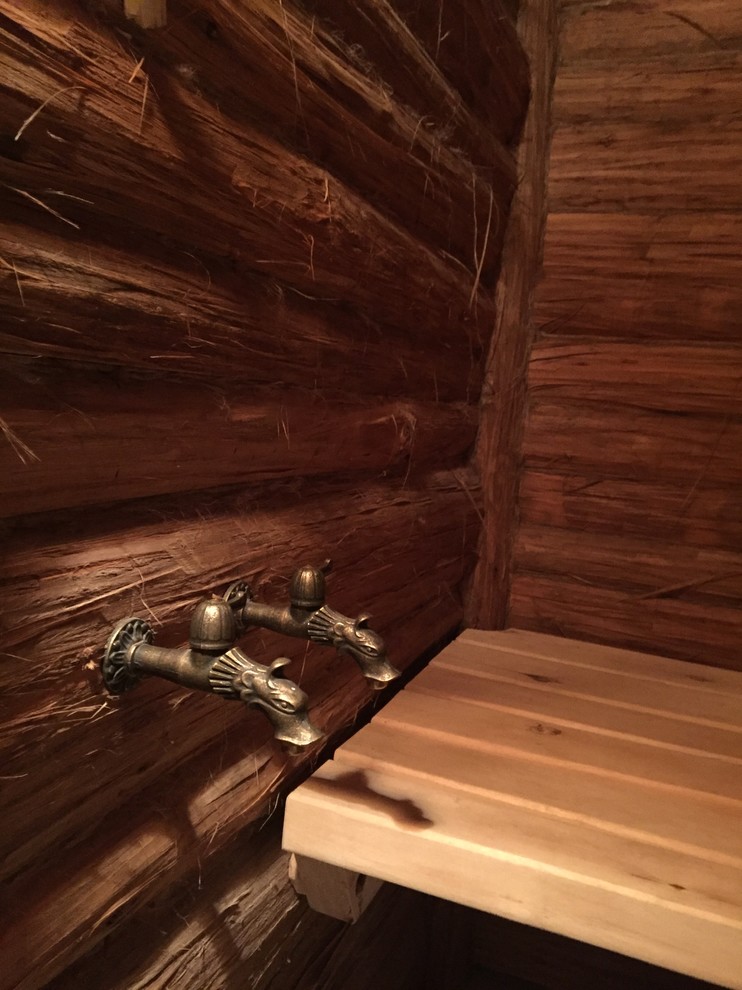 Баня в доме из клееного бруса