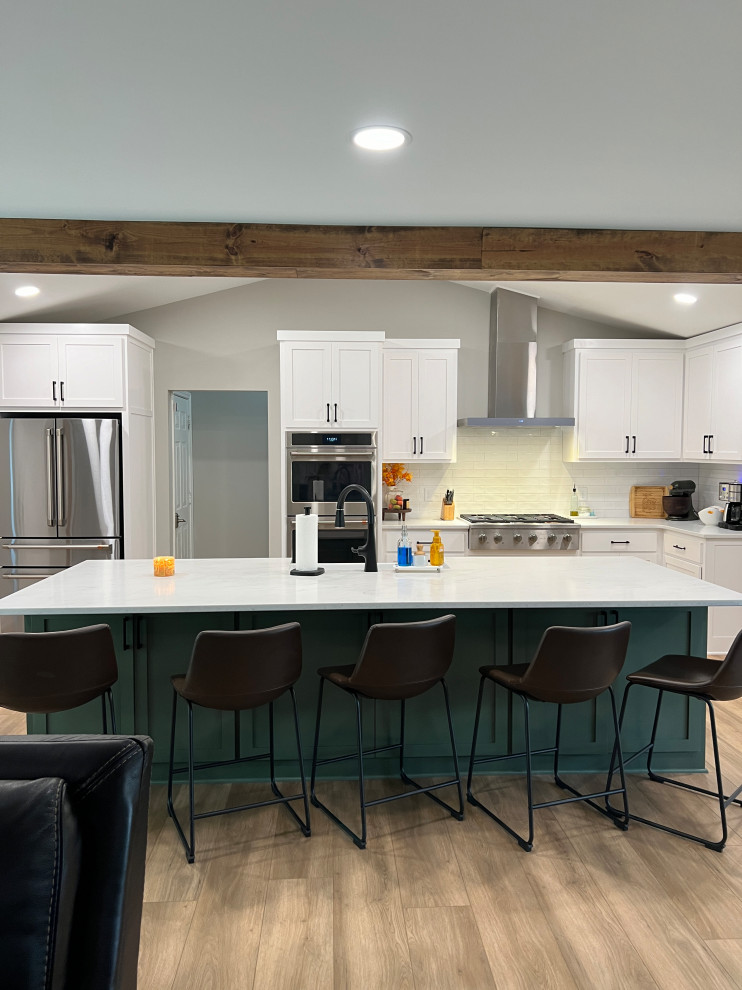 Sage Kitchen and Laundry Room