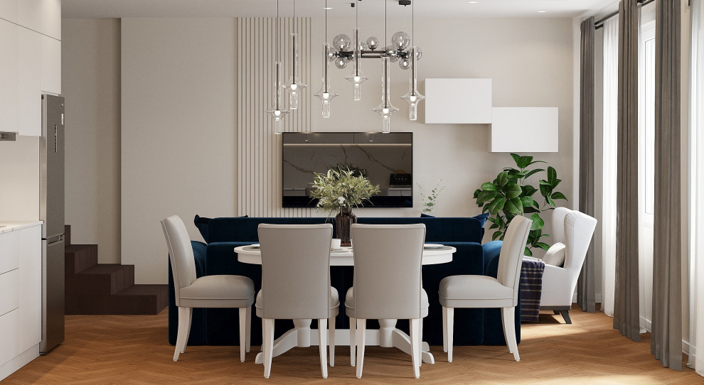Дизайн-проект кухни-гостиной