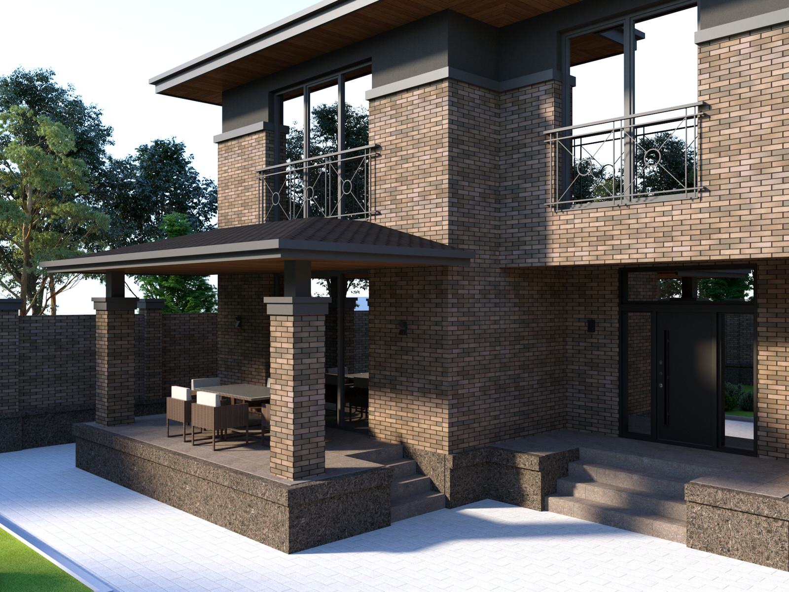 Индивидуальный жилой дом в современном стиле