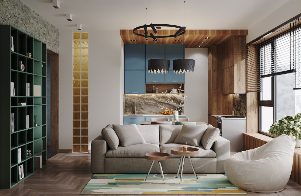 Квартира для семьи с двумя детьми в ЖК Monodom Lake г. Москва.