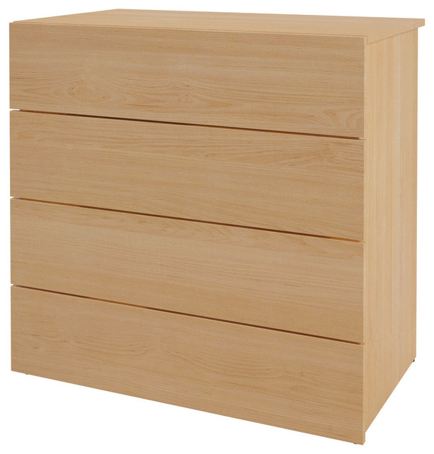 Nexera 341405 4 Drawer Chest Natural Maple Contemporary