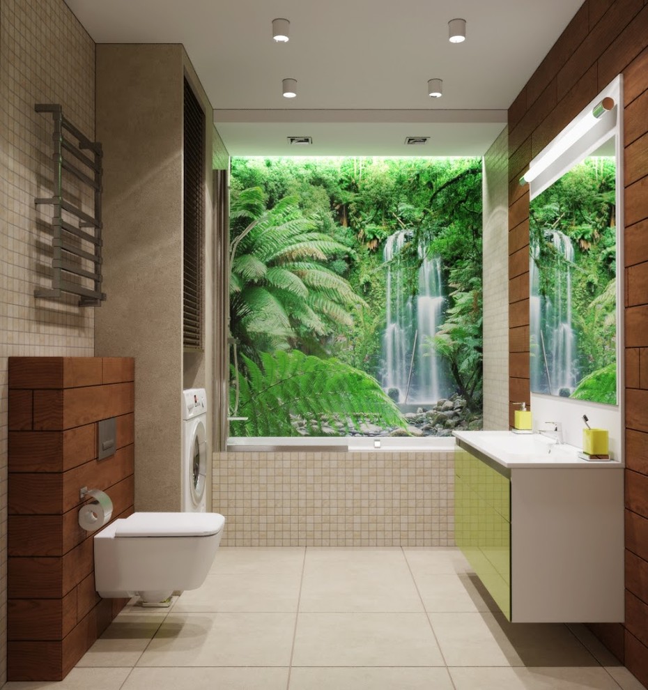 Дизайн-проект ванной комнаты от «Strekoza Design»