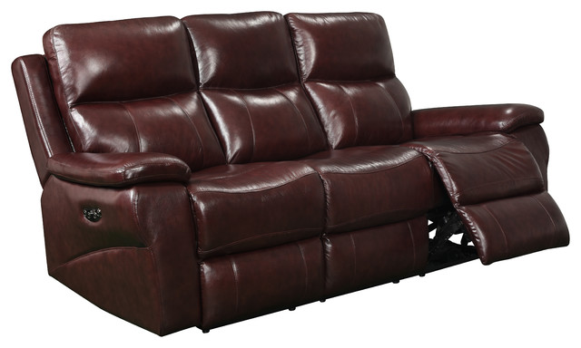 Farley Top Grain Leather Power Reclining Sofa