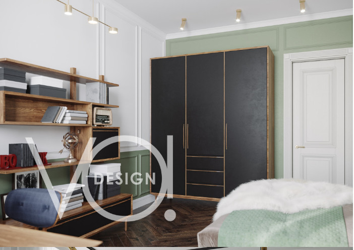 Проект: кухня, гостиная , детская для девочки 9 лет, спальня для юноши 17 лет