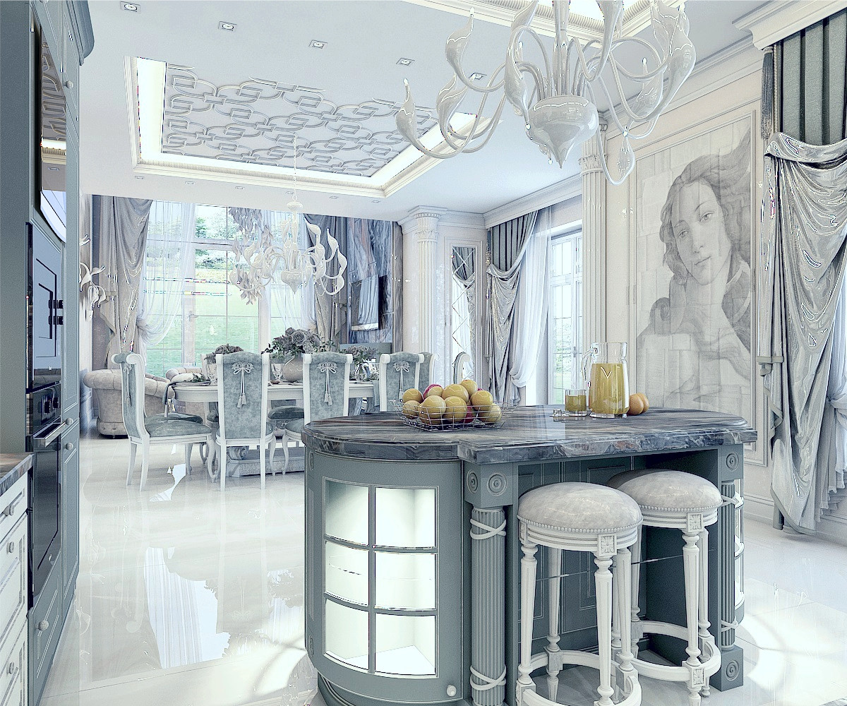 Кухня в частном домовладении (г.Москва)