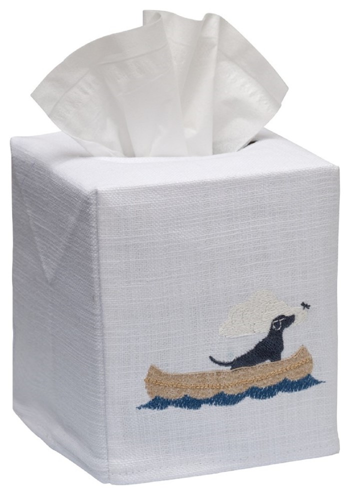 Linen Tissue Box Cover - Beach Style - Tissue Box Holders - by ...