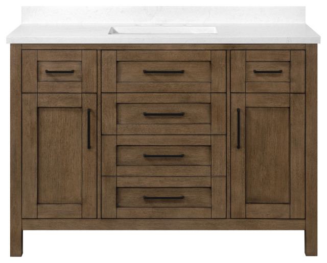 Ove Decors Tahoe VI 36" Single Sink Bathroom Vanity, Almond Latte