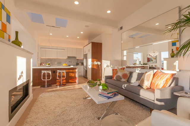 West Potrero Duplex modern-wohnbereich
