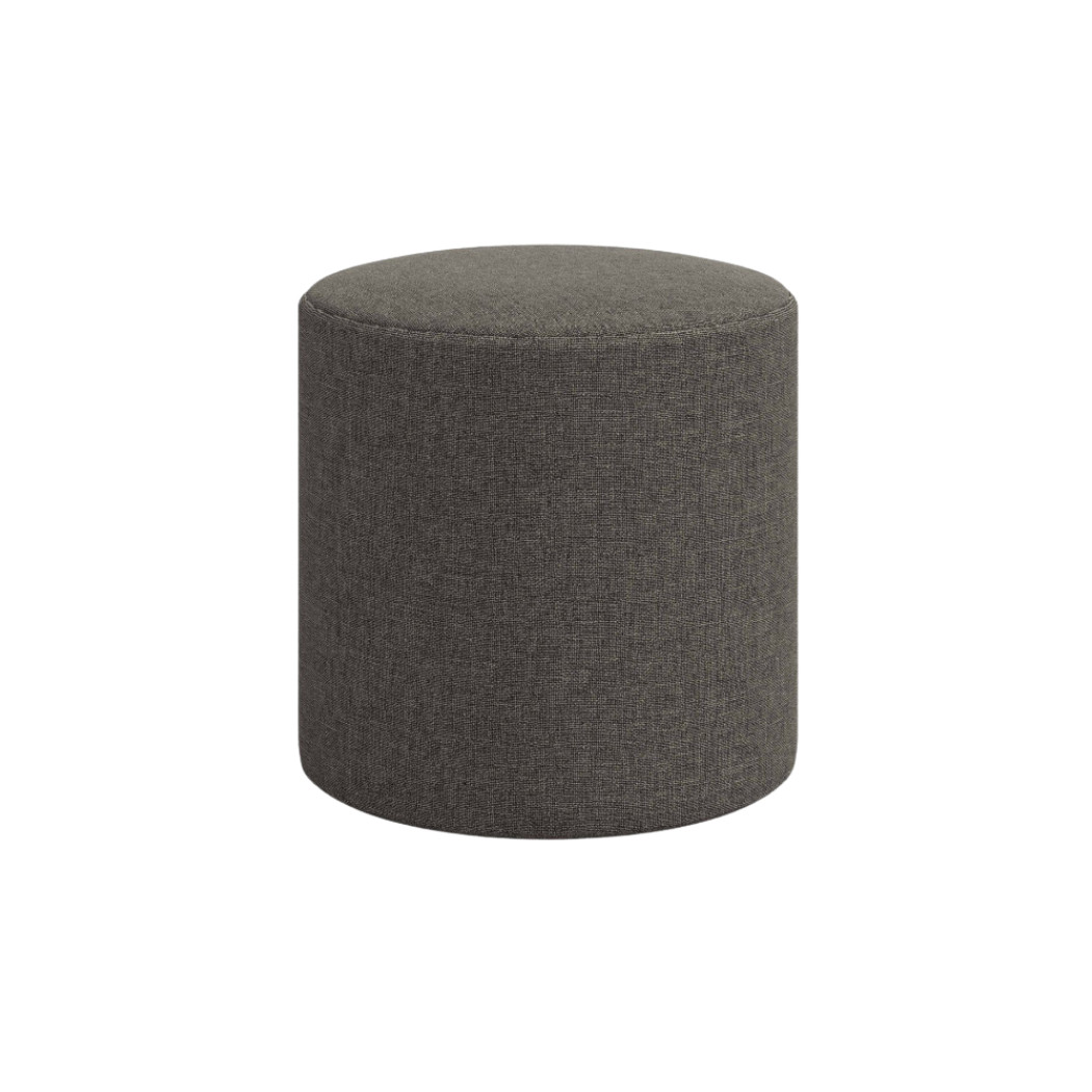 Retailer: Target | Thalia Drum Ottoman in Textured Linen Charcoal - Threshold™