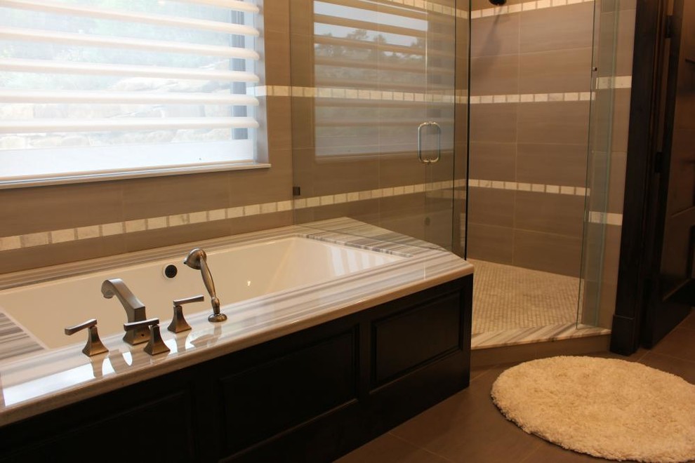 Inspiration for a transitional bathroom remodel in Denver