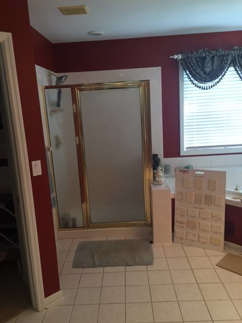 Transitional Master Bathroom Remodel transitional