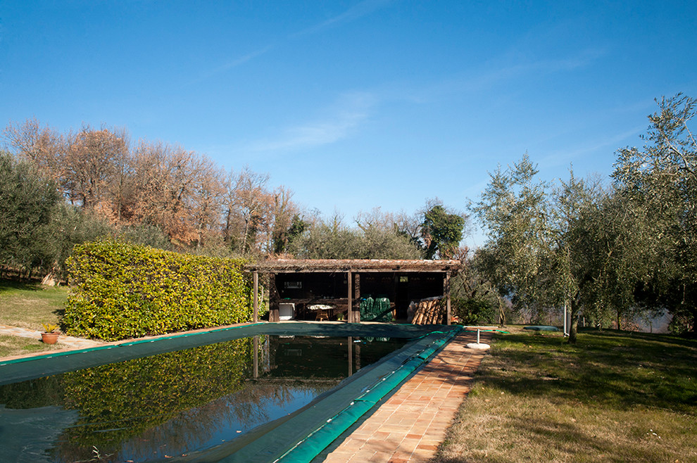 capanno sulla piscina