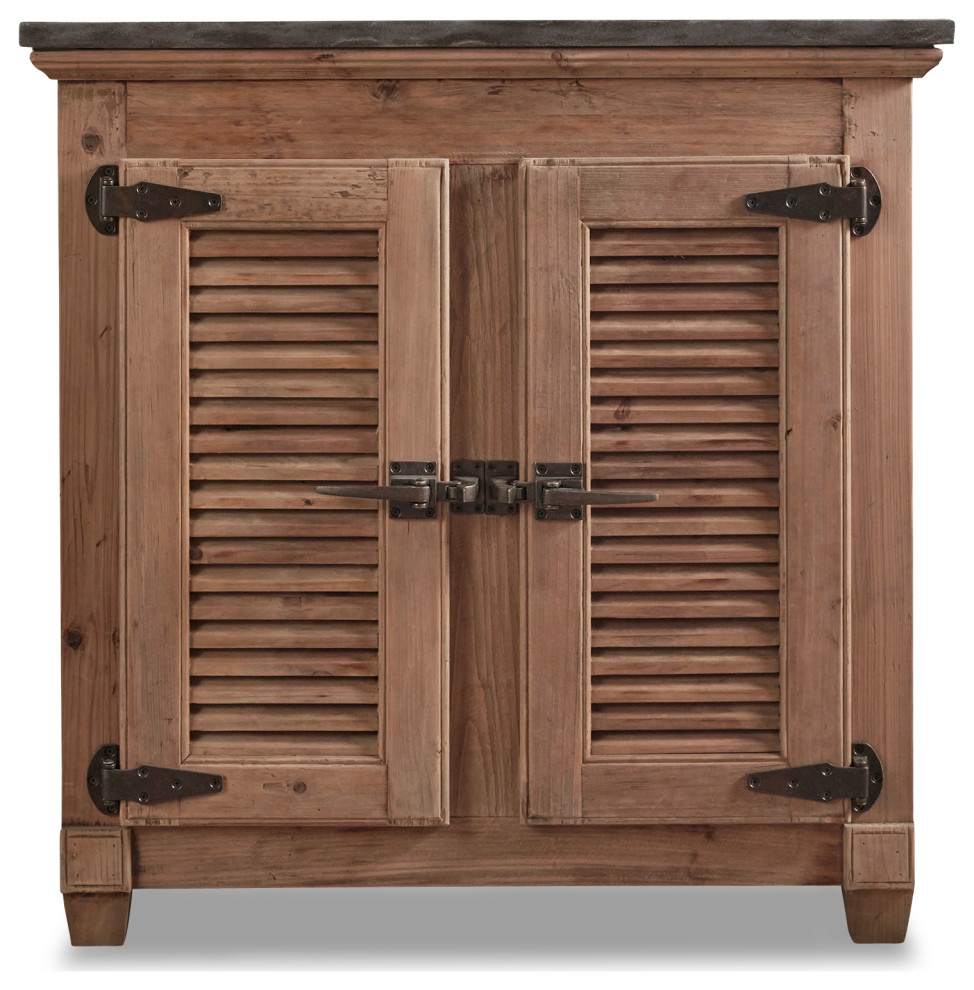 36" Reclaimed Pine Single Bath Vanity Bathroom Vanities And Sink