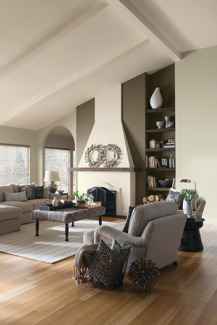 Sherwin-Williams contemporaneo-salon