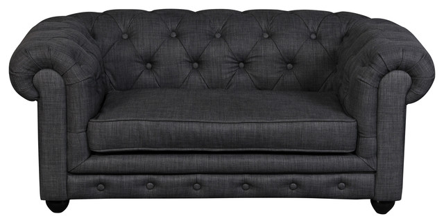 grey dog sofa