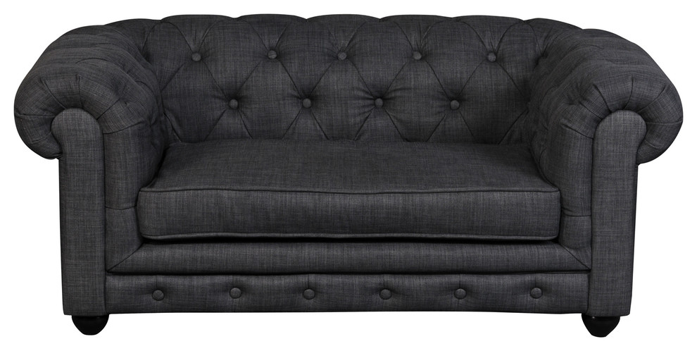 gray dog couch