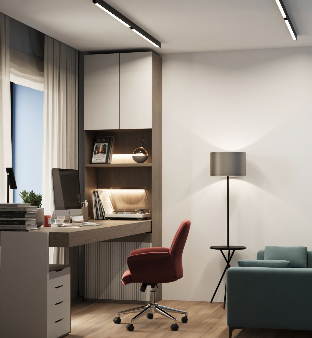 Двухкомнатная квартира в современном стиле.