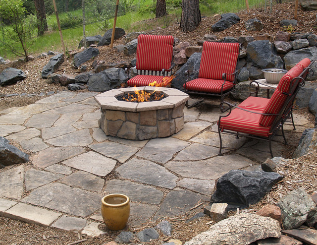 Outdoor Gas Fire Pit Traditional Patio Denver By Colorado