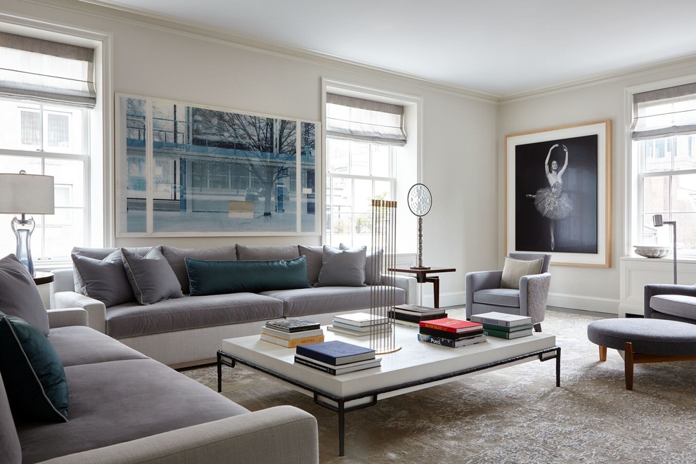 Fifth Avenue New York City Apartment - Contemporary - Living Room - New