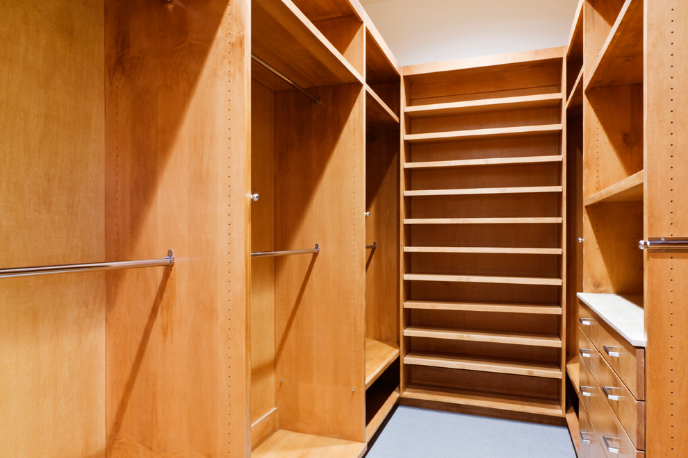 Photo of a modern storage and wardrobe in Dallas.