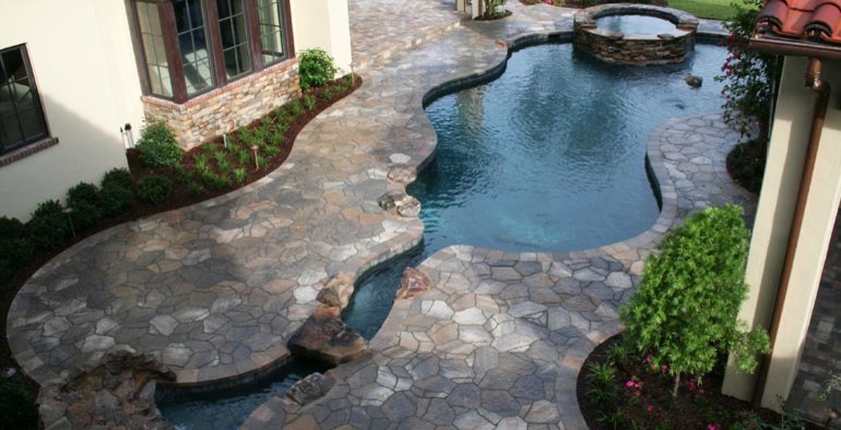 Inspiration for a country pool in Orlando.