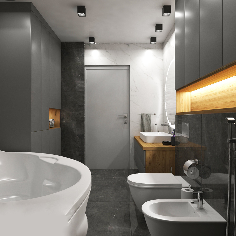 Дизайн интерьера трехкомнатной квартиры 115 м2 (Санкт-Петербург) ванная комната