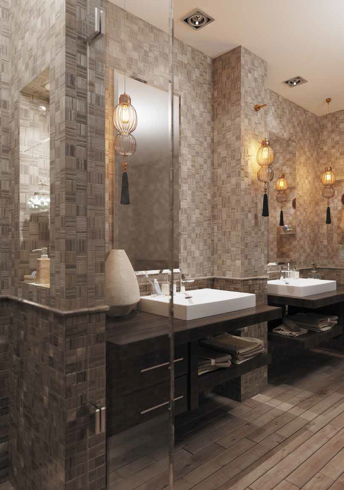 Мозаика из натурального камня в интерьере