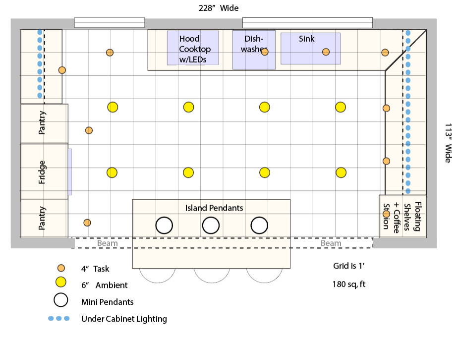 Electrician tomorrow YIKES! Need help with kitchen lighting plan.