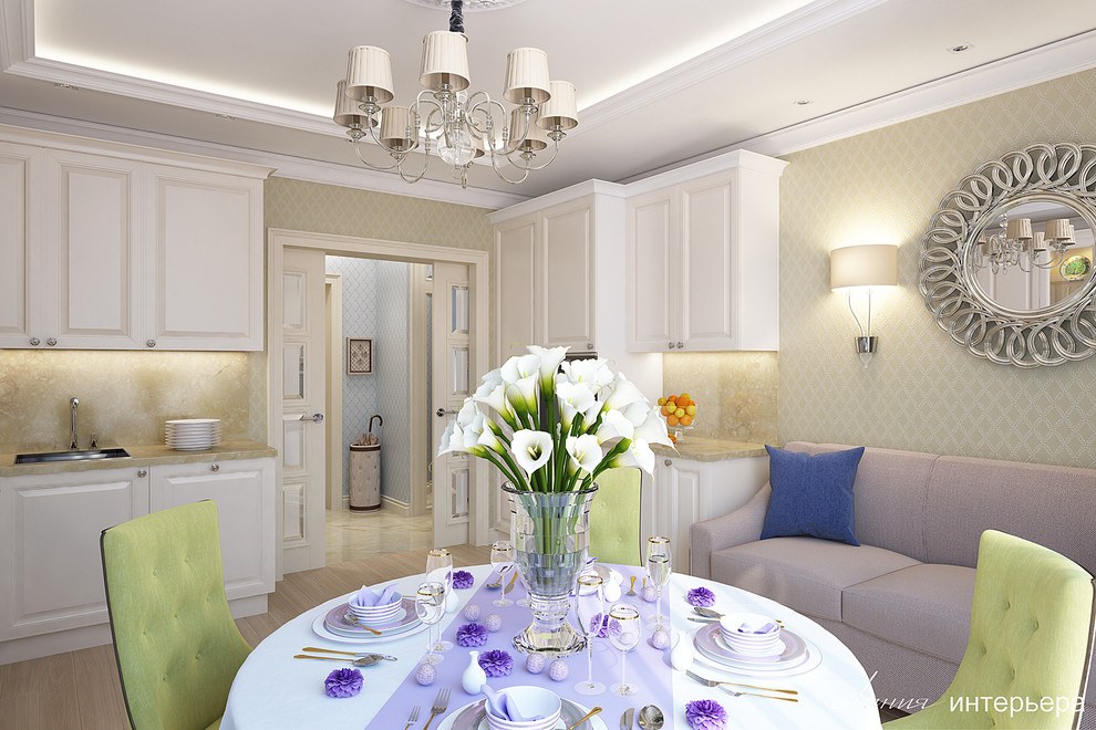 Дизайн квартиры в стиле неоклассика.