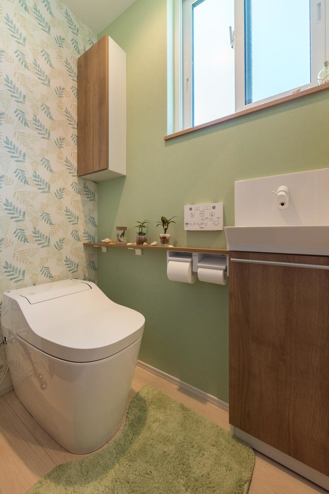 他の地域にあるアジアンスタイルのおしゃれなトイレ・洗面所の写真