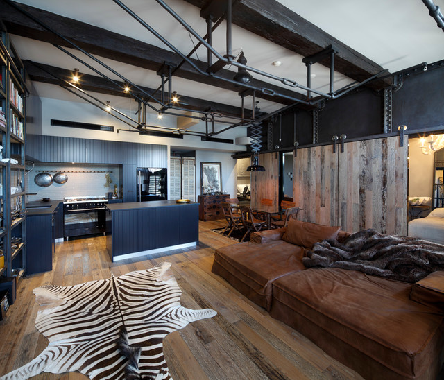 Woolloomooloo Apartment industrial-wohnbereich