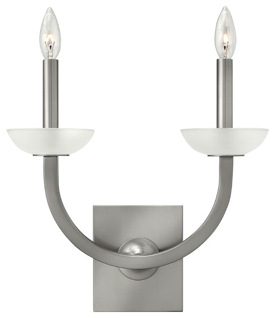 Brushed Nickel Wall Mount Lighting - Transitional - Wall Sconces - by EliteFixtures