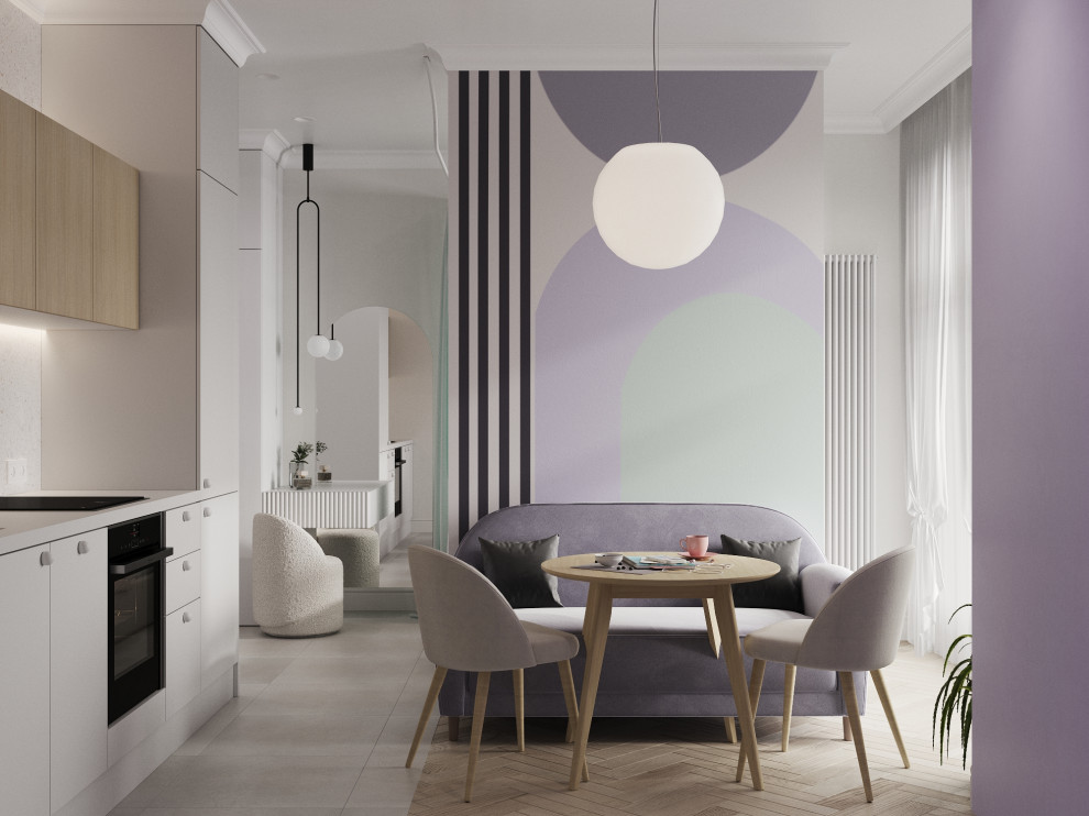 Проект квартиры студии 28 кв.м. в ЖК МИРЪ, Санкт-Петербург, 2023г.