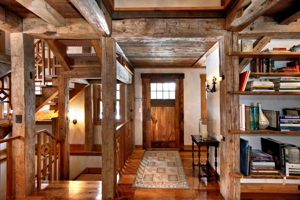 Inspiration for a country entryway in New York.