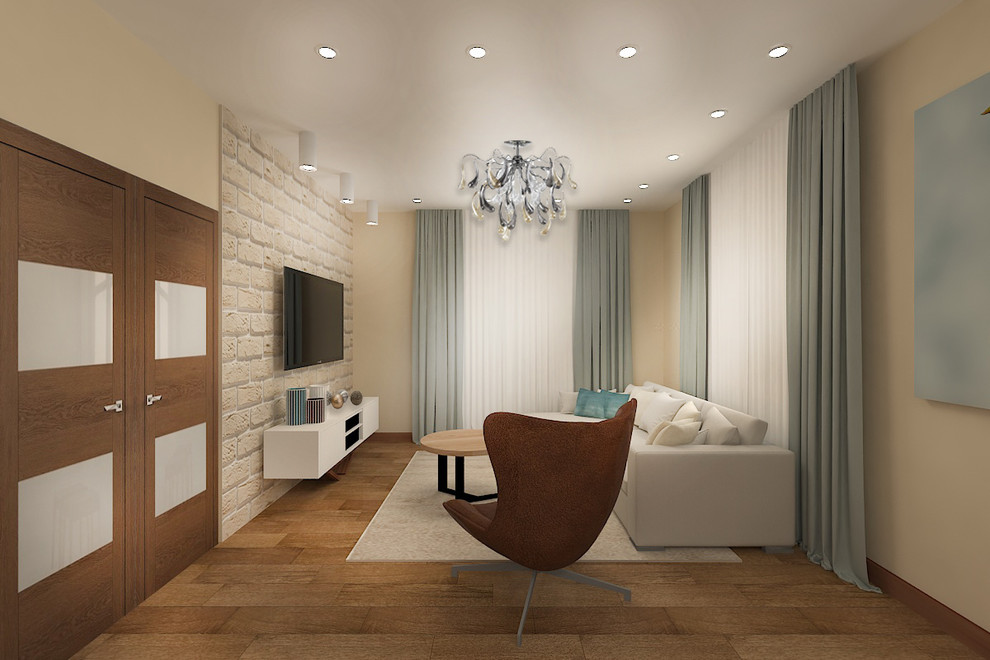 Дизайн кухни-гостиной в современном стиле