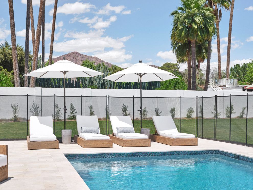 This is an example of a traditional pool in Phoenix.