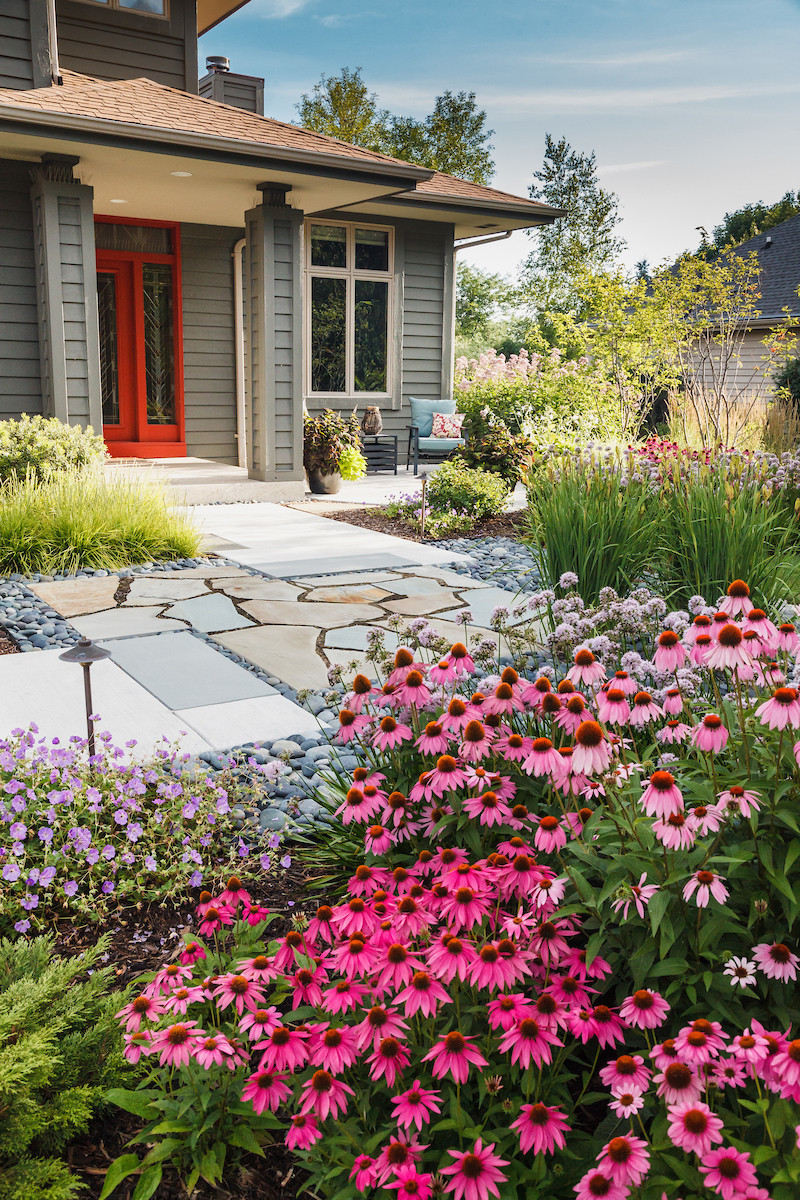 Modern Prairie Front Landscape - New Berlin