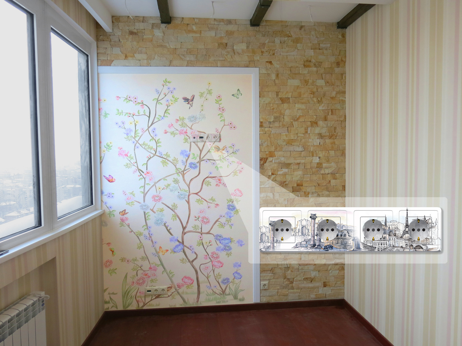 Электро фурнитура с рисунком