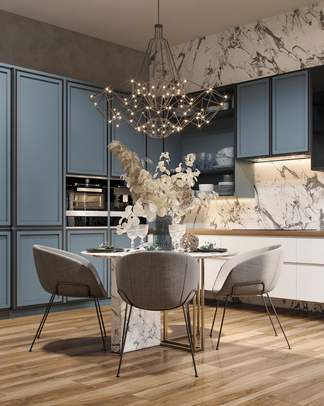 Кухня в загородном доме