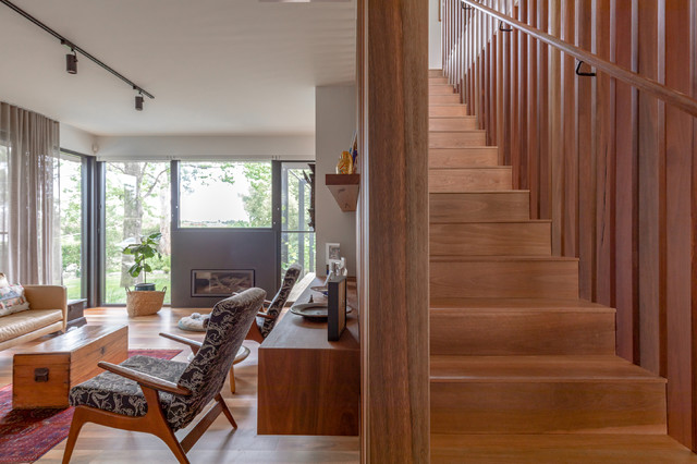 Ribbon House - Curtin contemporain-salon