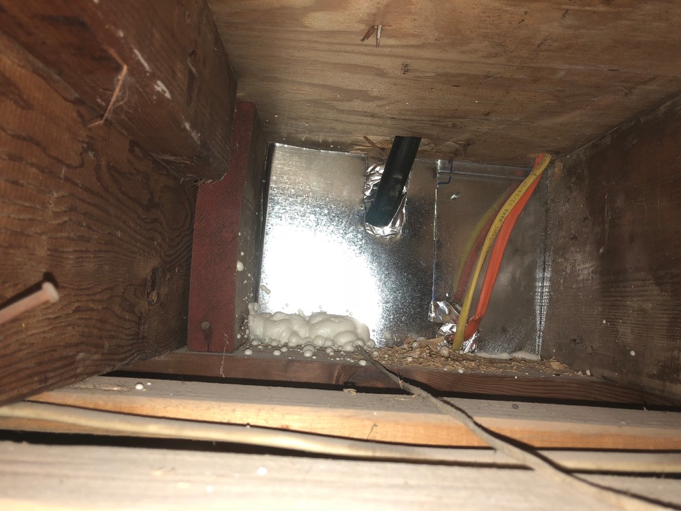 Electrical wires through HVAC return