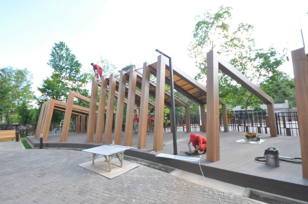 БЕСЕДКА. ЖК ОЛИМПИЙСКАЯ ДЕРЕВНЯ. НОВОГОРСК