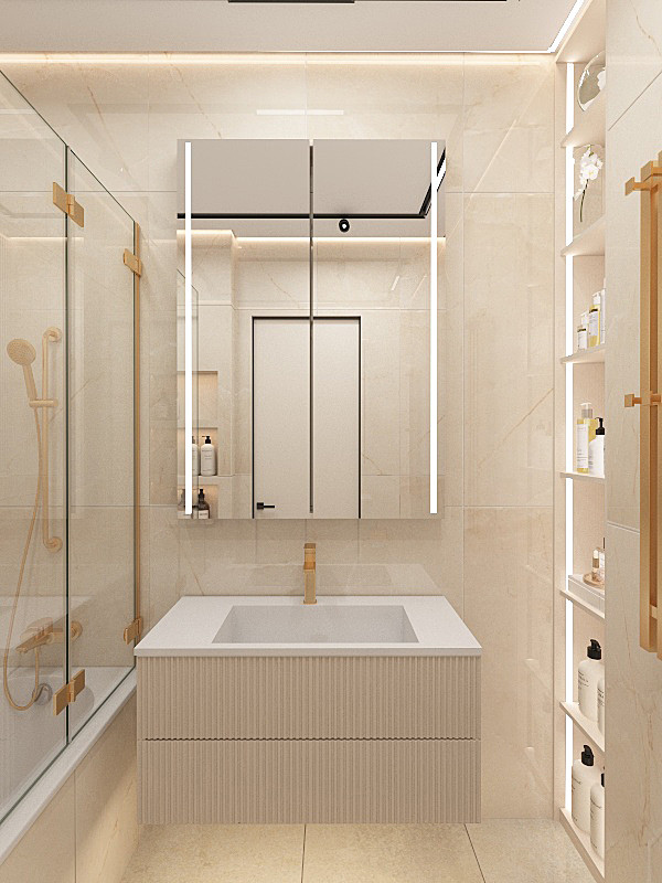 Пространство для семьи с двумя детьми. Москва, ЖК Западный порт