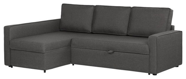Live-it Cozy Sectional Sofa-Bed with Storage
