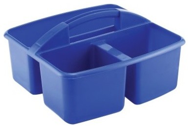 ECR4KIDS 3 Compartment Small Art Caddy - Set of 12