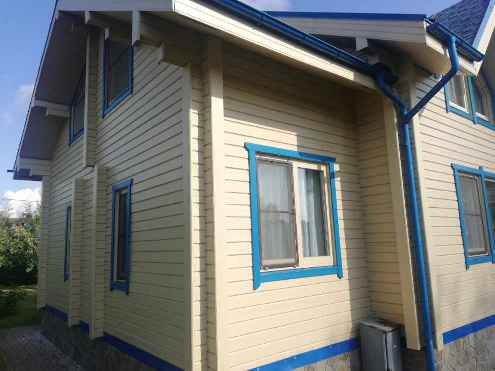 Покраска дома в п.Репино