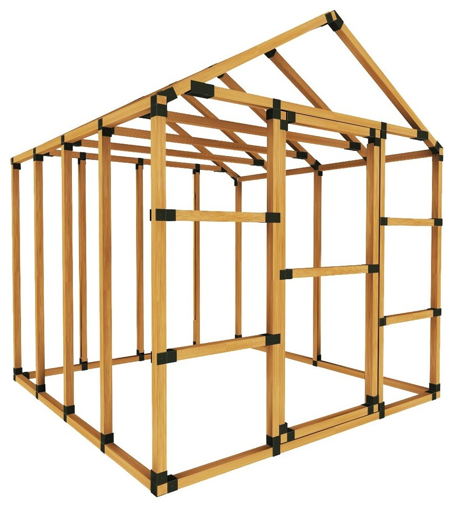 8ft W x 8ft D E-Z Frame Basic Greenhouse Kit